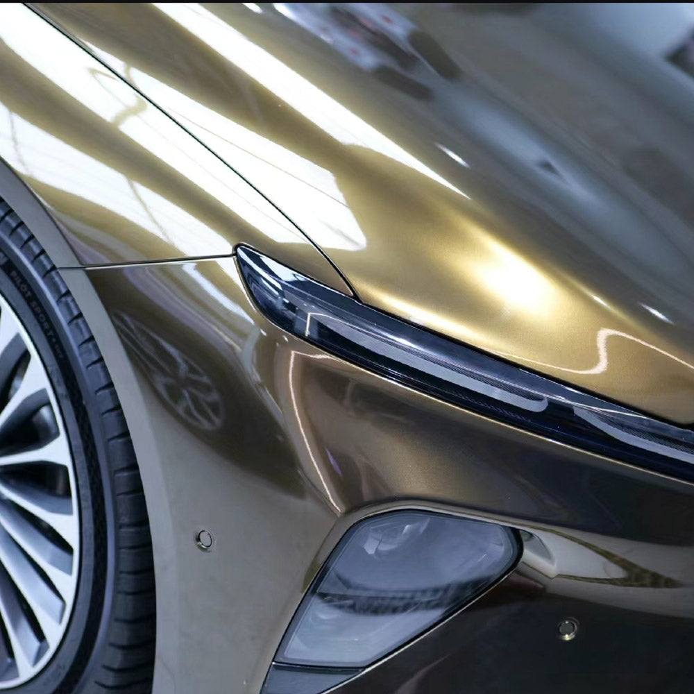 Gloss Paint Metallic Midnight Gold Car Wrap