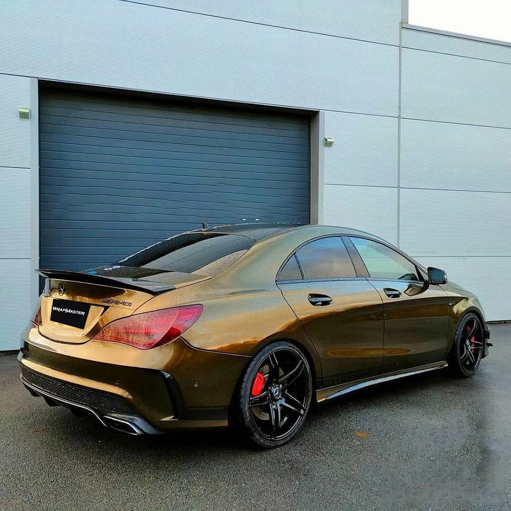 Gloss Paint Metallic Midnight Gold Car Wrap