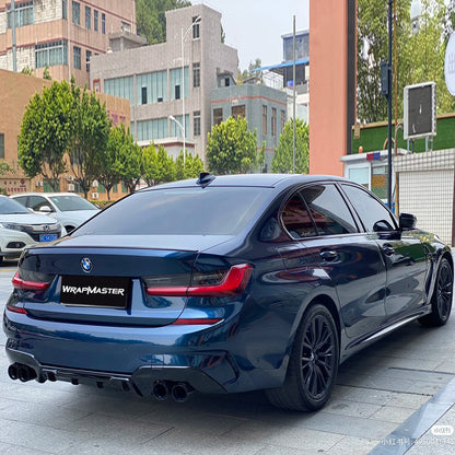 Gloss Paint Metallic Midnight Blue Car Wrap