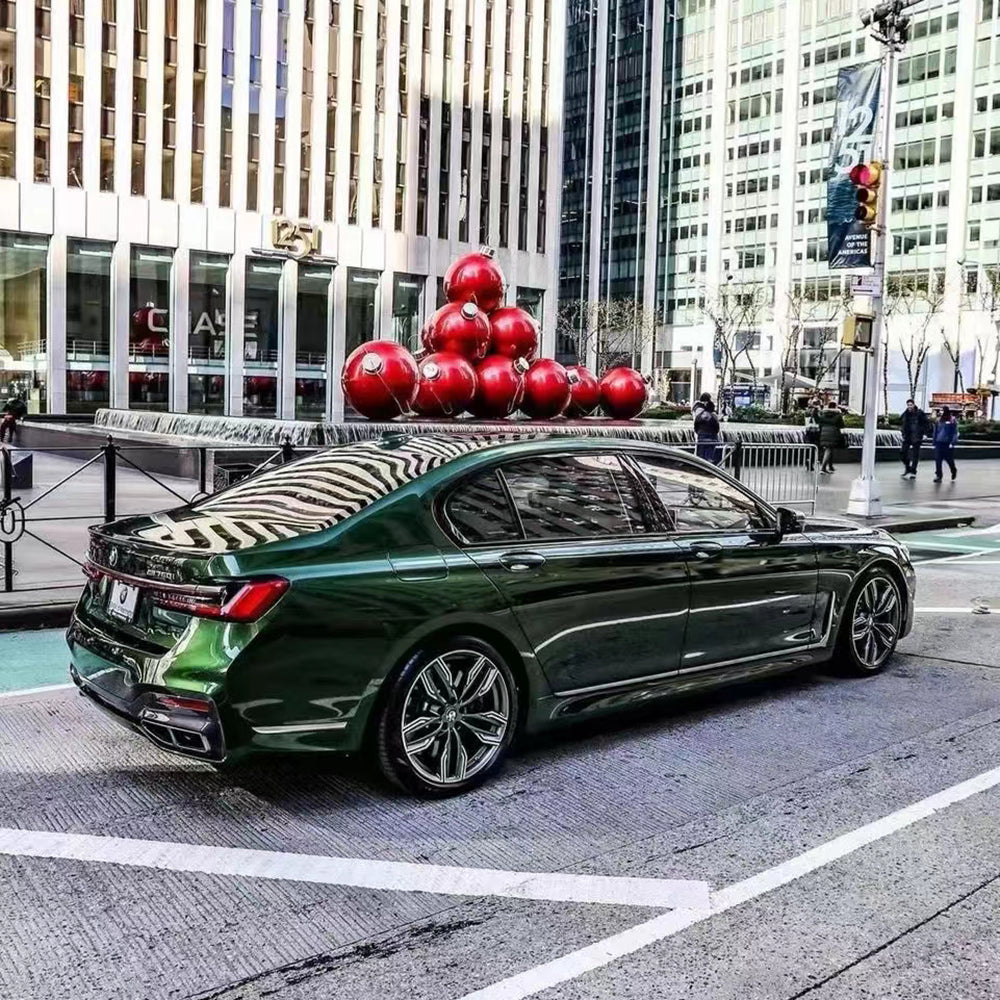 Gloss Metallic Blackish Green Vehicle Vinyl Wrap (PET Liner)
