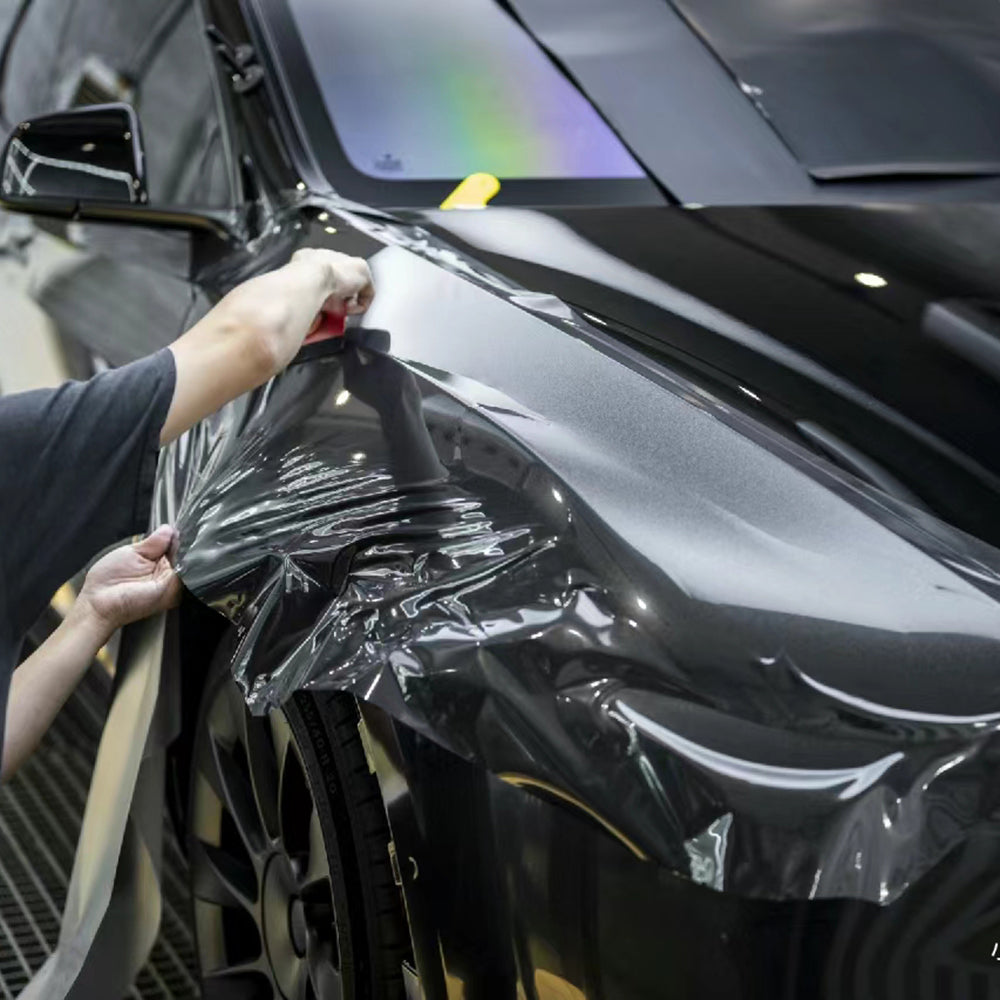 Gloss Metallic Volcano Grey Wrap (PET Liner)