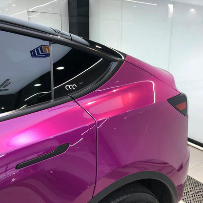 Gloss Metallic Berry Purple Car Wrap (PET Liner)