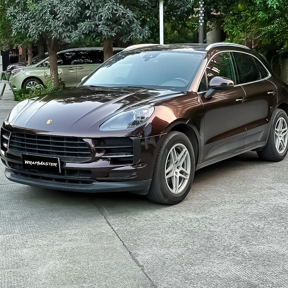 Gloss Metallic Mahogany Red Vehicle Vinyl Colors (PET Liner)