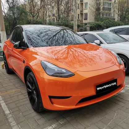 Gloss Metallic Racing Golden Orange Vinyl (PET Liner)