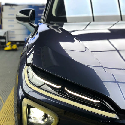 Gloss Metallic Njstar Blue Vehicle Wrap (PET Liner)
