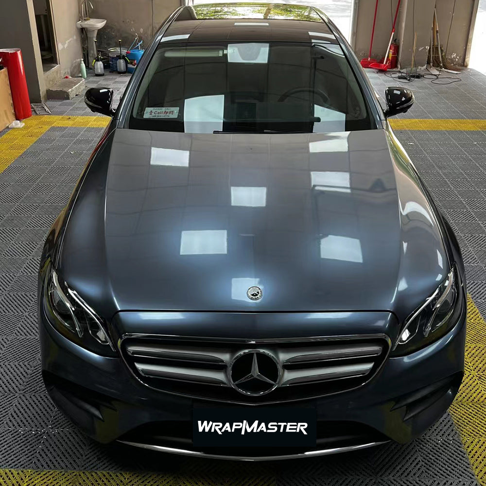 Gloss Metallic Byron Bay Blue Vehicle Wrap (PET Liner)