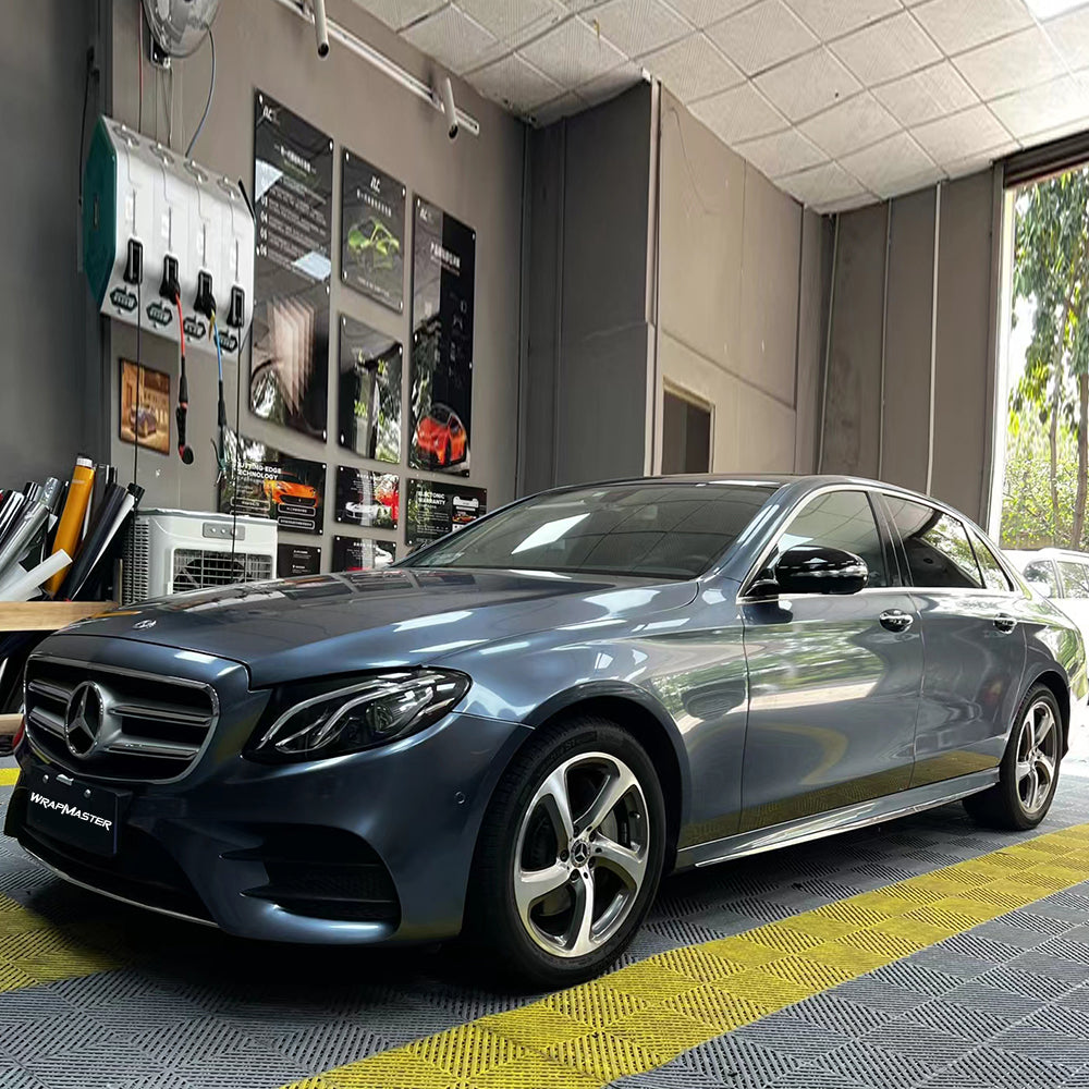 Gloss Metallic Byron Bay Blue Vehicle Wrap (PET Liner)