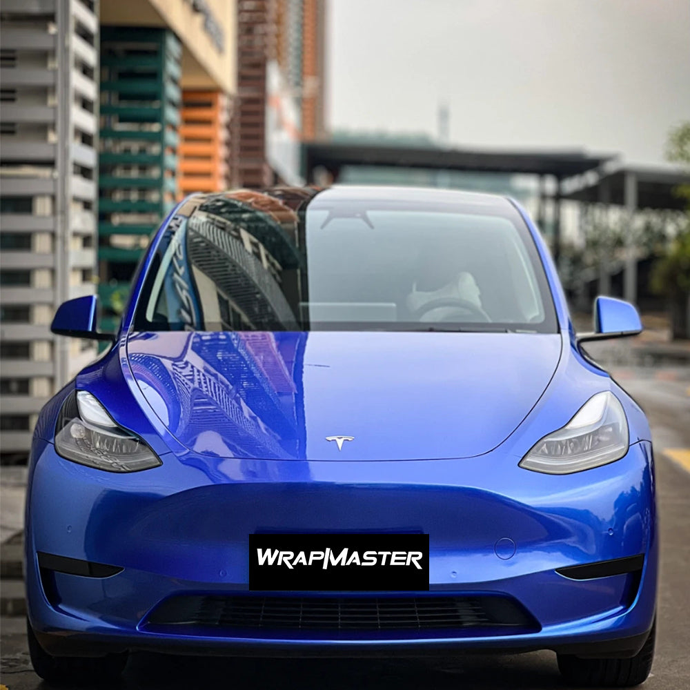 Gloss Metallic Portimand Blue Vehicle Wrap (PET Liner)