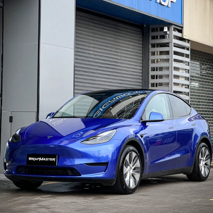 Gloss Metallic Portimand Blue Vehicle Wrap (PET Liner)