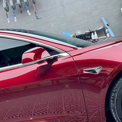 Gloss Metallic Cherry Dark Red Vehicle Vinyl Wrap Colors (PET Liner)