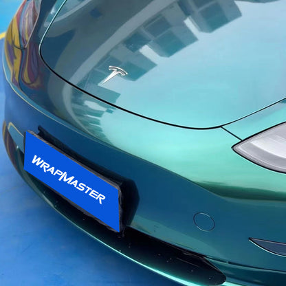 Gloss Metallic Royal Green Vehicle Wrap Vinyl (PET Liner)