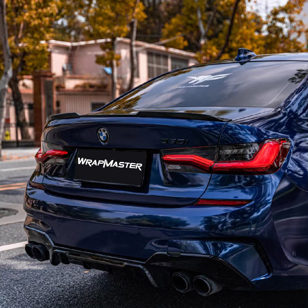 Gloss Metallic BMW Blue Vehicle Wrap (PET Liner)