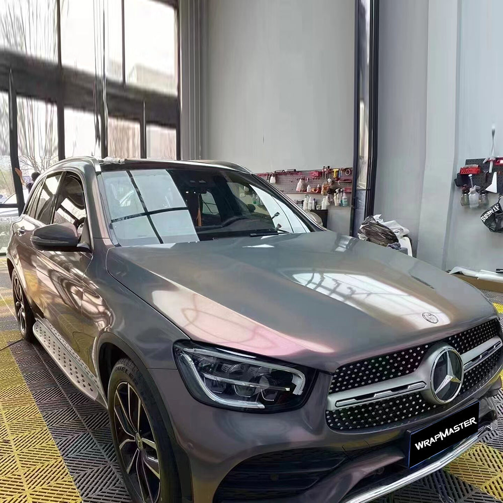 Gloss Metallic Stars Phantom Grey Vinyl (PET Liner)
