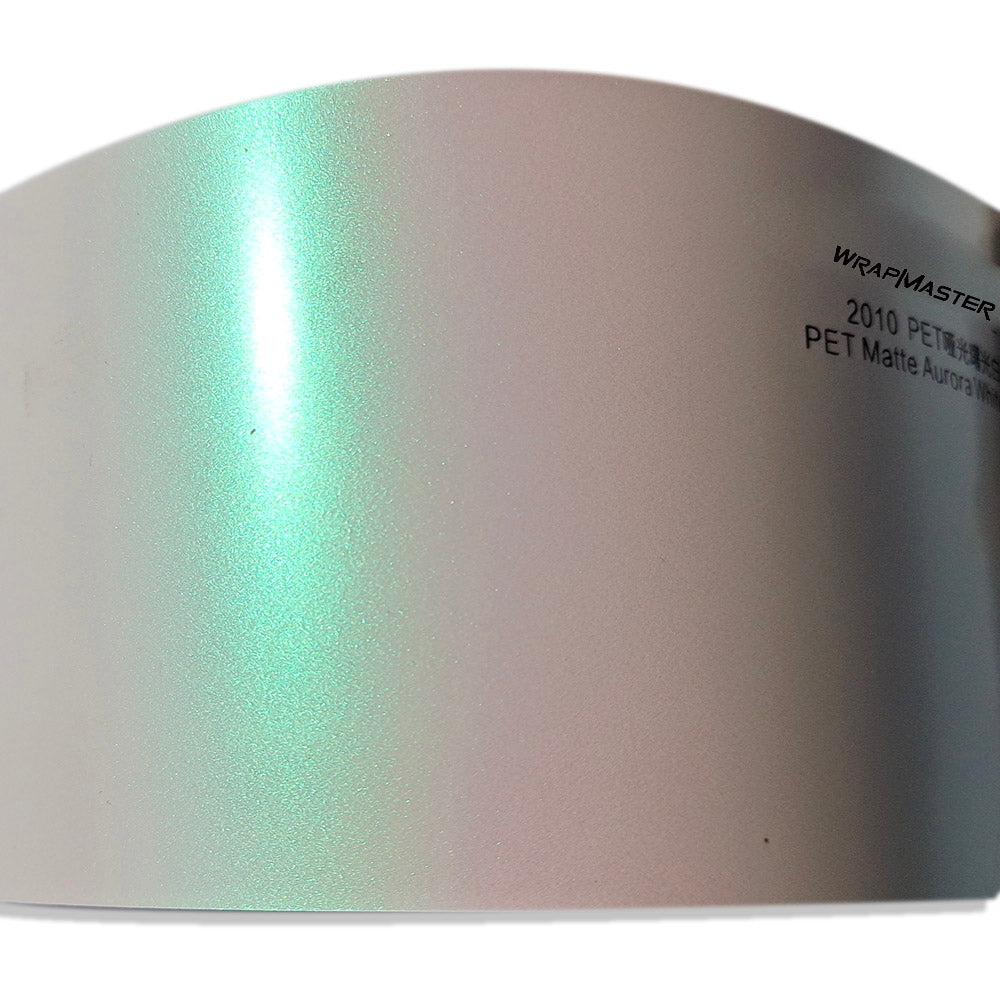 Auora White Glitter Chameleon Wrap (PET Liner)
