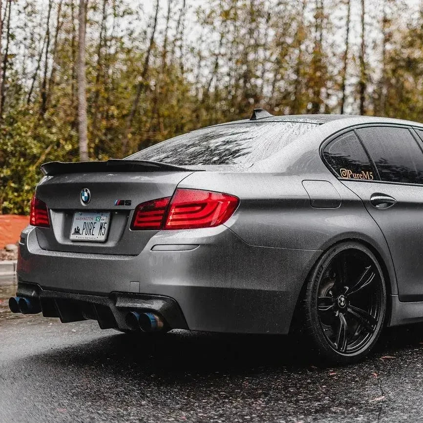 PSM Style High Kick Carbon Fiber Trunk Spoiler for BMW F10 M5 & 5 Series Sedan