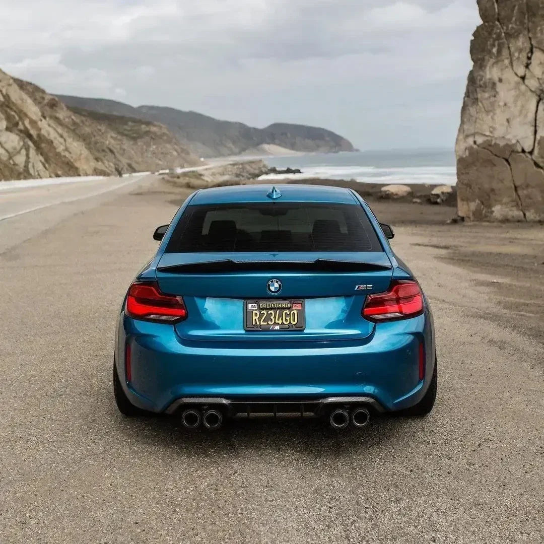 PSM Style High Kick Carbon Fiber Trunk Spoiler for BMW F87 M2 & F22 Coupe
