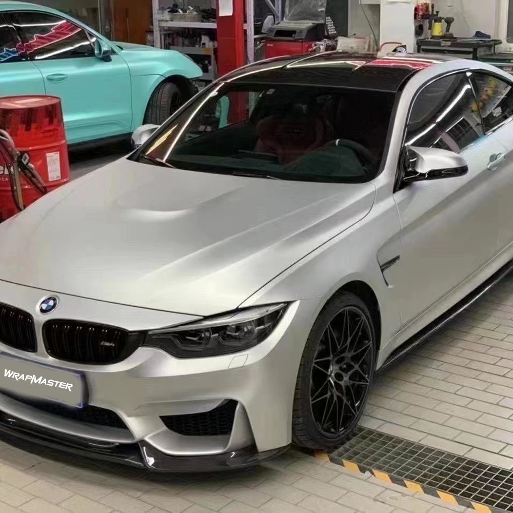 Super Matte Ultimate Flat Silver Auto Wrappen (PET Liner)