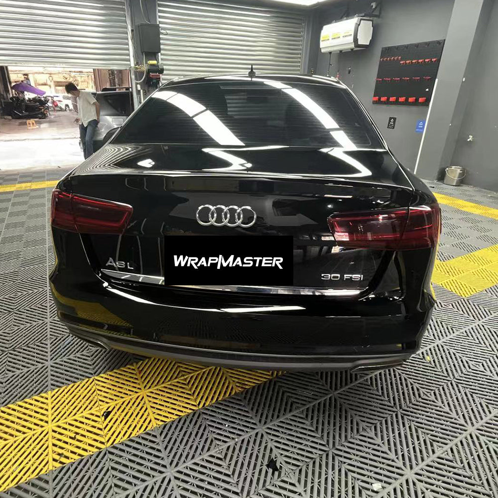 Super Gloss Black Repairable Dry Car Wrap Colors (PET Liner)
