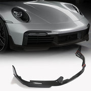 Porsche 911 992 Turbo S 2019-2023 Front Bumper Lip Dry Carbon Fiber