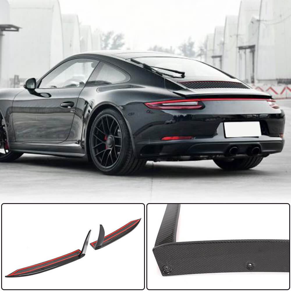Porsche 911 Carrera 4 GTS 2017 Rear Bumper Splitter Carbon Fiber