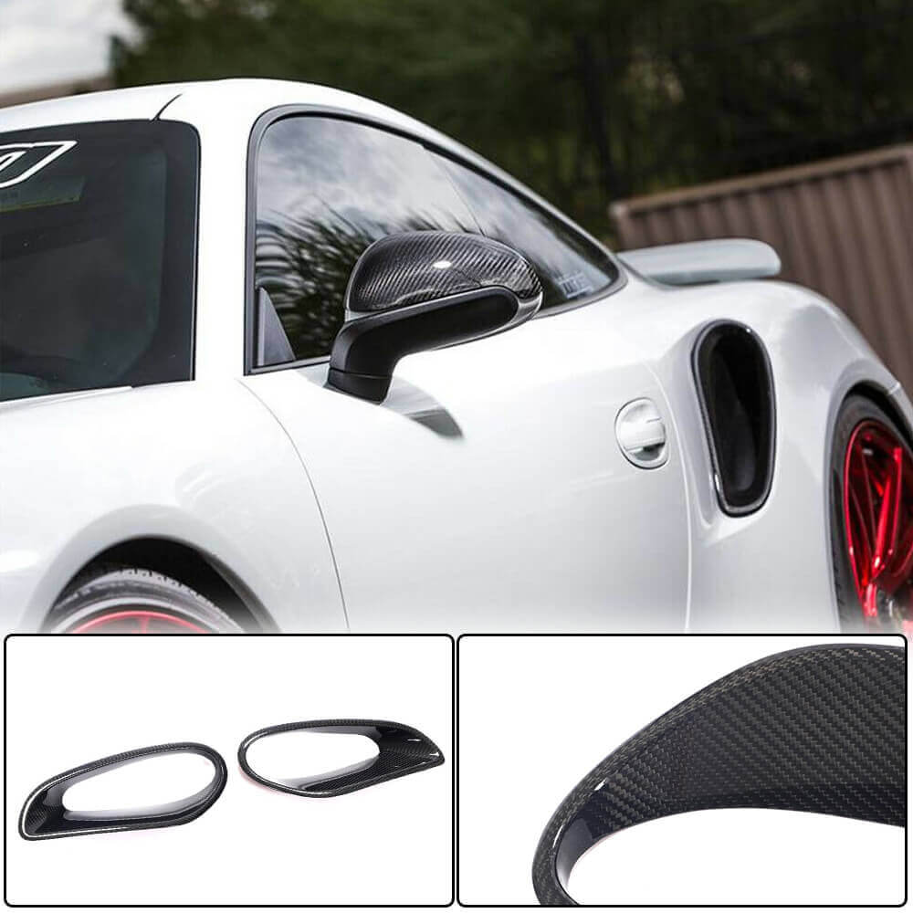 Porsche 911 Turbo S 2014-2016 Side Air Intake Vents Dry Carbon Fiber