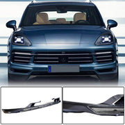 Porsche Cayenne 2018-2021 Front Bumper Lip Carbon Fiber