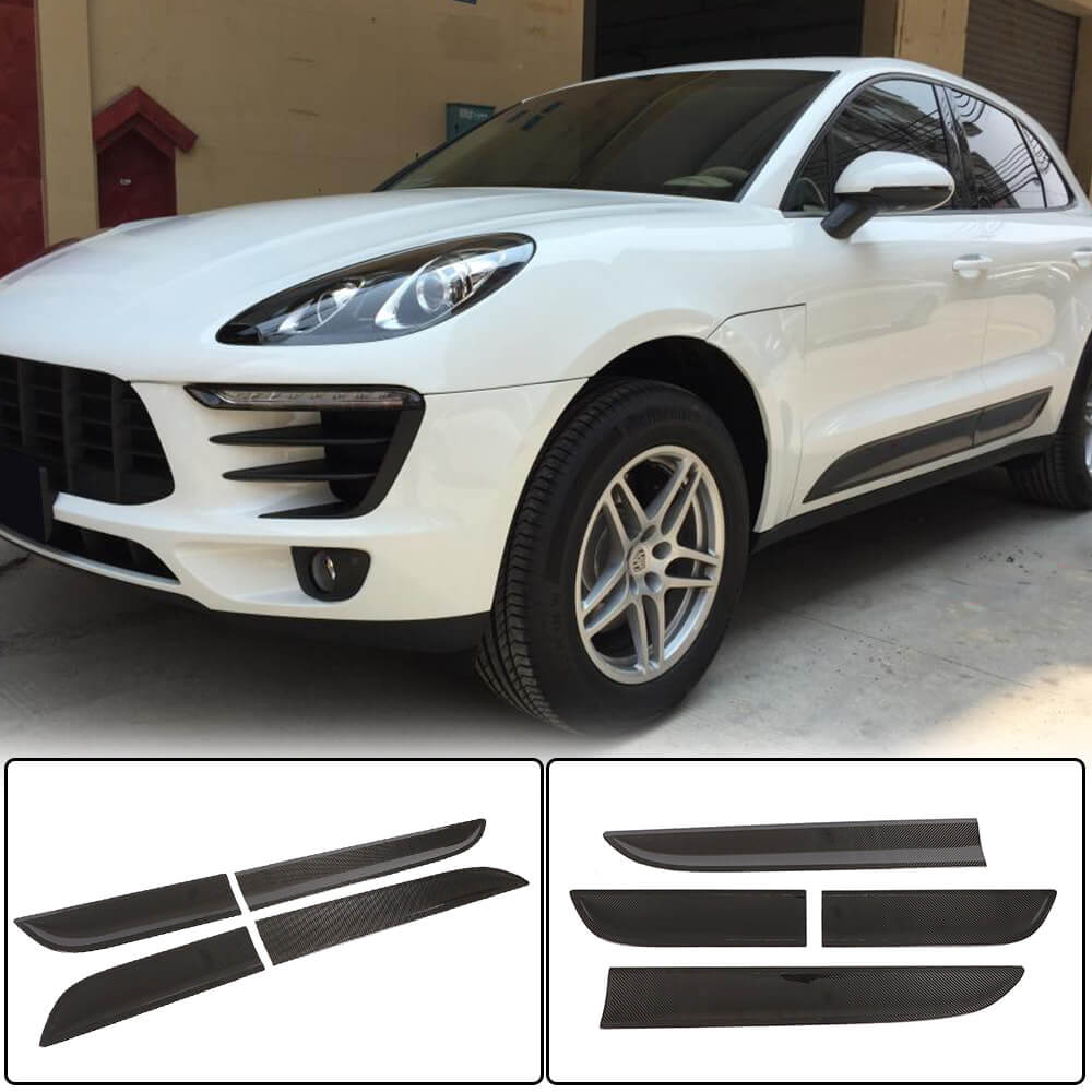 Porsche Macan 2014-2020 Door Side Fender Trims Dry Carbon Fiber