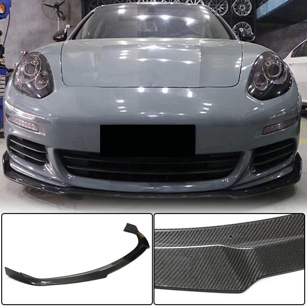 Porsche Panamera 970 Facelift 2014-2016 Front Bumper Lip Carbon Fiber