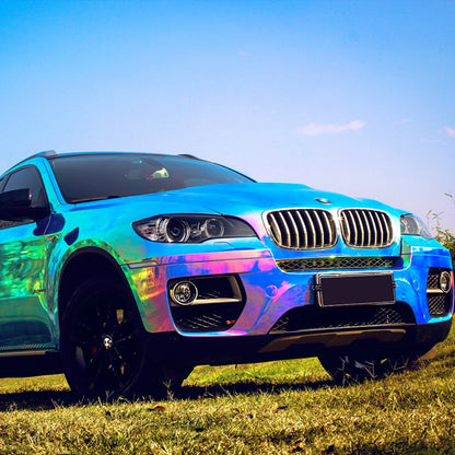 Chrome Rainbow Blue Wrap