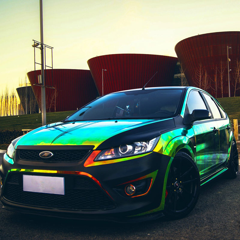 Rainbow Chrome Vinyl Car Wrap