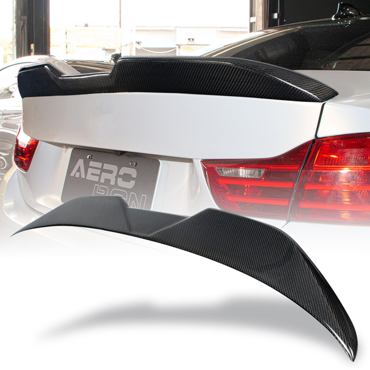 Real Carbon Fiber Trunk Spoiler for BMW 4-Series F32 Coupe (MP Style 2024)