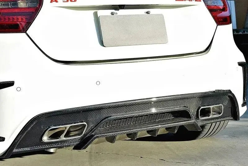 Revoz Style Carbon Fiber Rear Diffuser - Mercedes Benz W176 A45 AMG A-Class