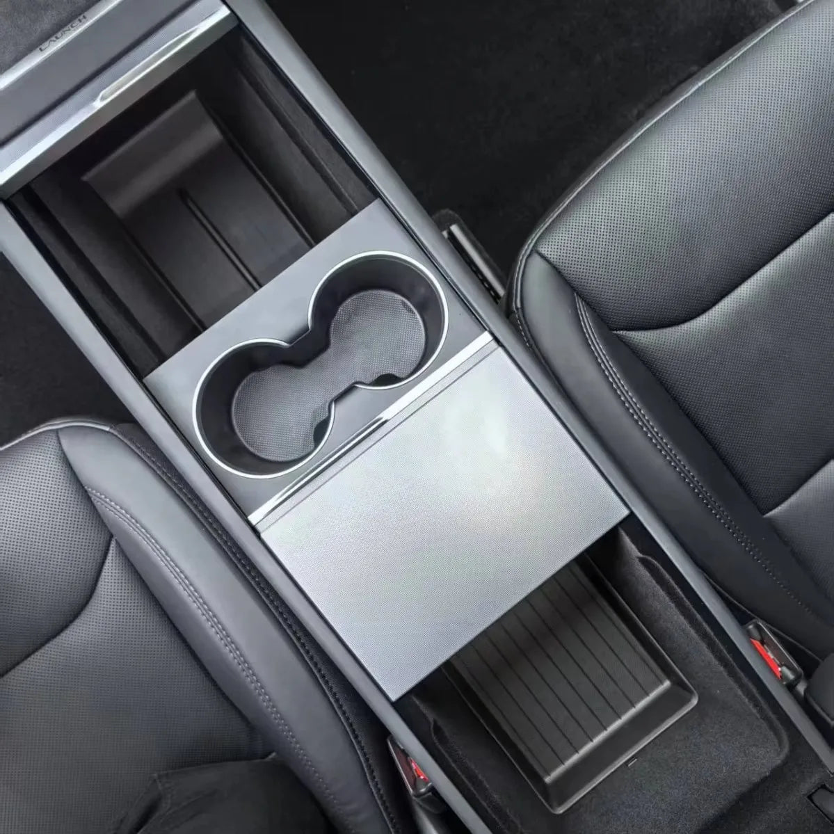 For Tesla Model Y Juniper 2025 Model 3 Highland Center Console Armrest Hidden Storage Box Cup Holder Car Organizer Accessories