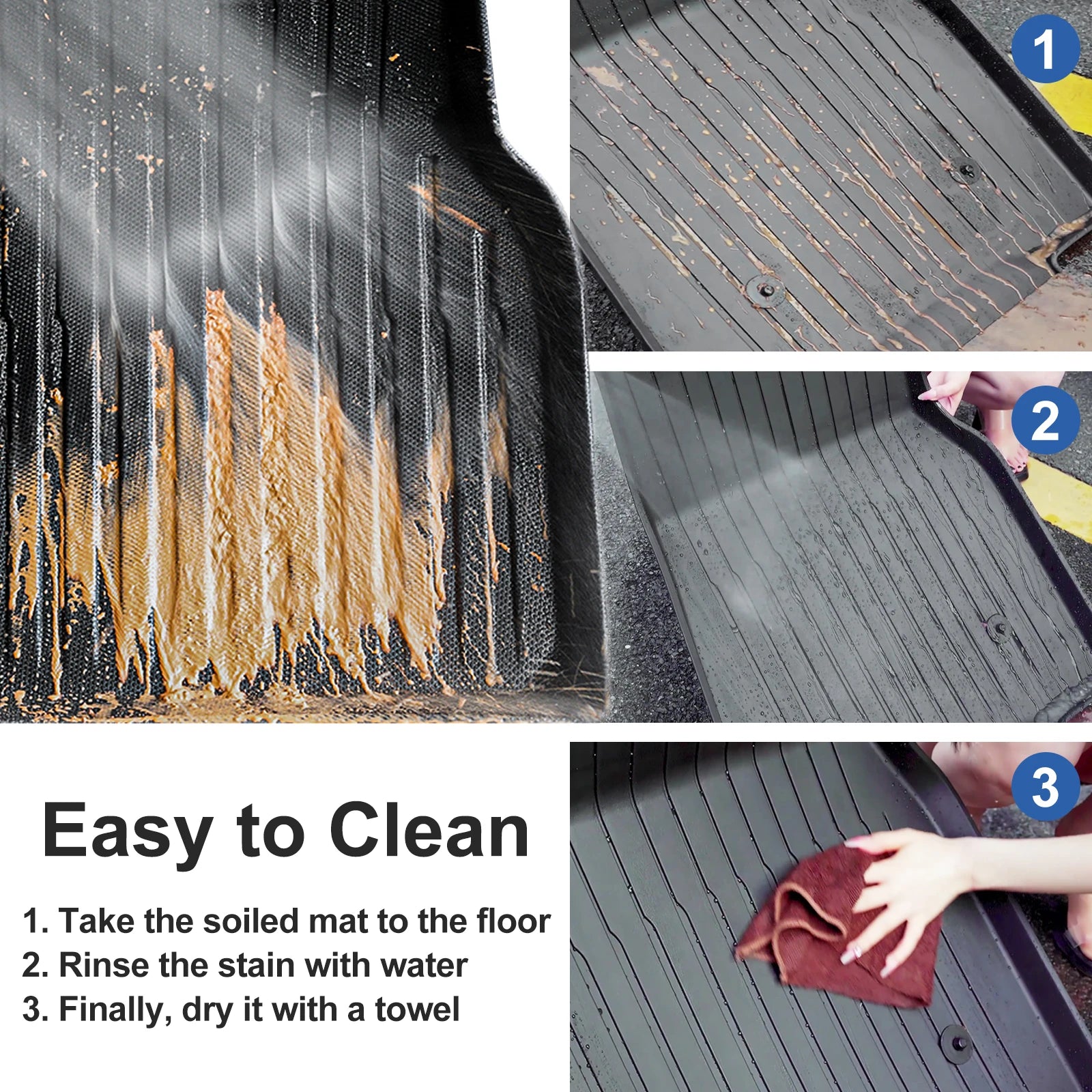 Custom TPE All-Weather Floor Mats for 2024-2026 Leapmotor T03 EV