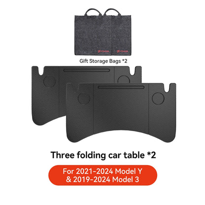YZ For Tesla Model XS 3 Y Highland Juniper 2018-2025 Steering Wheel Laptop Tray Food Desk Portable Office Table Car Accessories