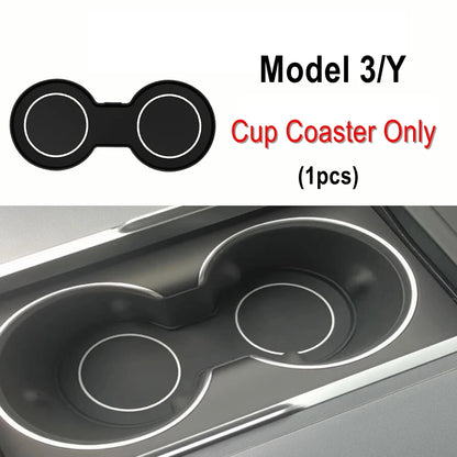 Custom TPE All-Weather Floor Mats for 2025-2026 Tesla Model Y Juniper with Cargo Liner & Kick Pads