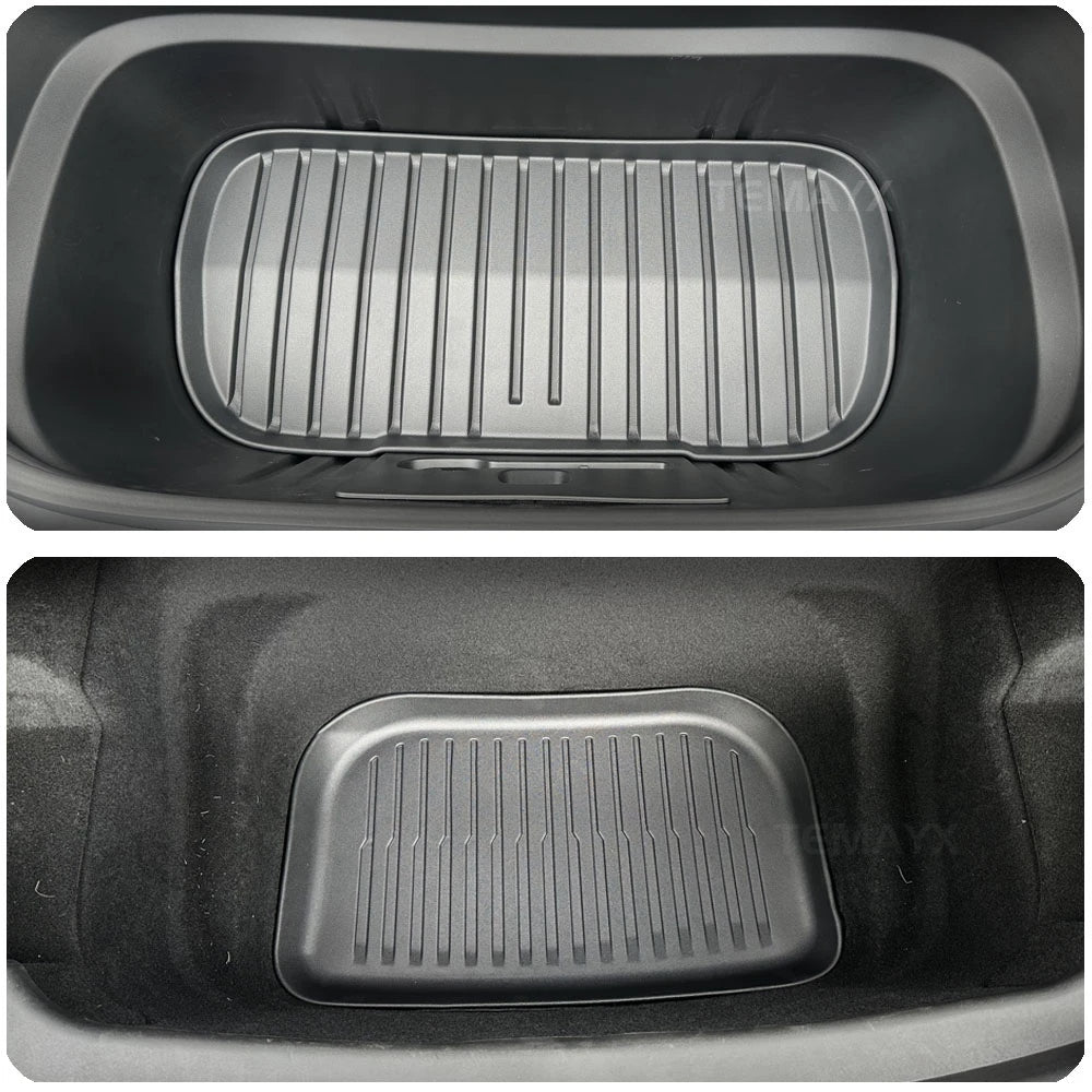 Custom TPE All-Weather Floor Mats for 2025-2026 Tesla Model Y Juniper with Cargo Liner & Kick Pads