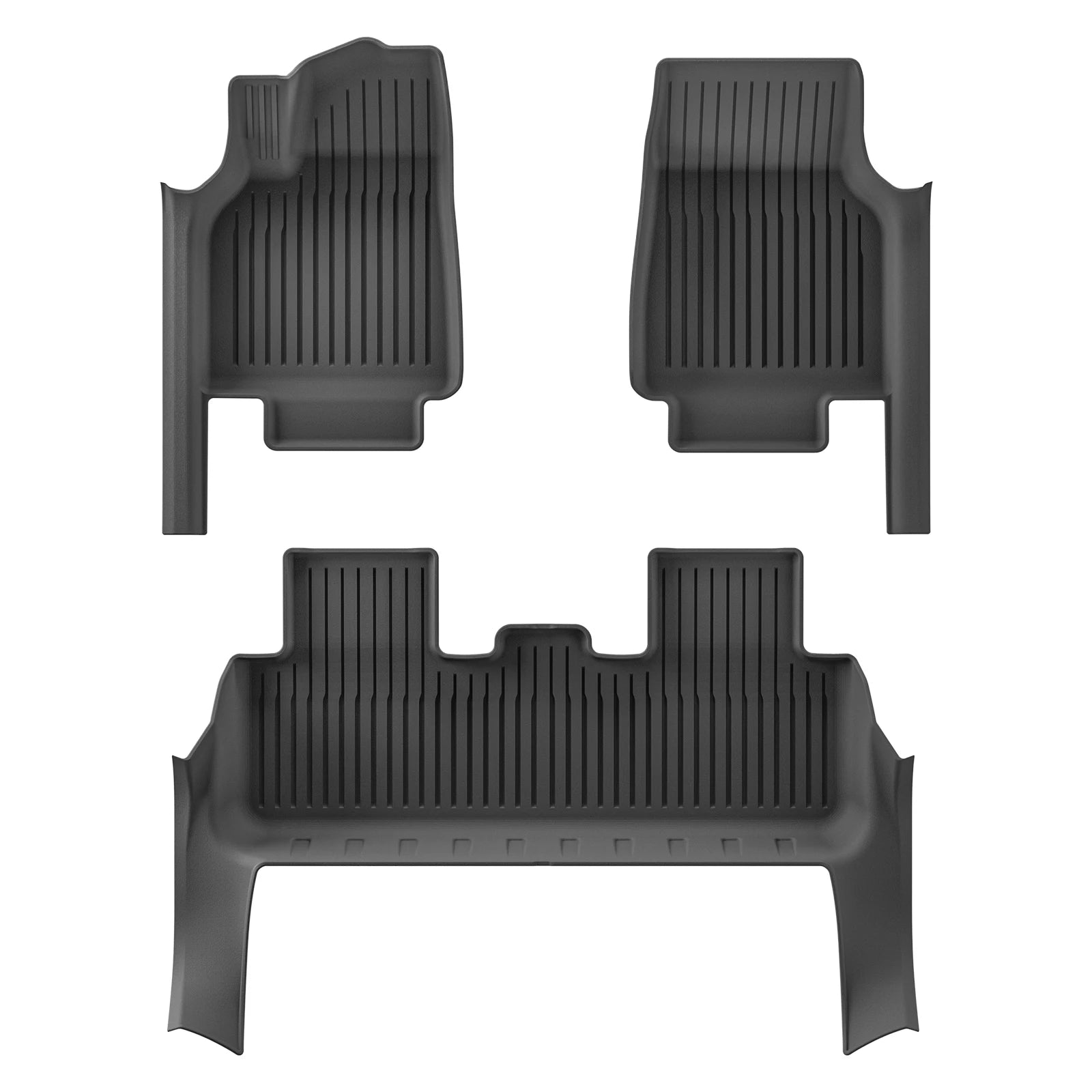 Custom TPE All-Weather Floor Mats for 2025-2026 Tesla Model Y Juniper 5-Seat (LHD) with Door Sill Cover
