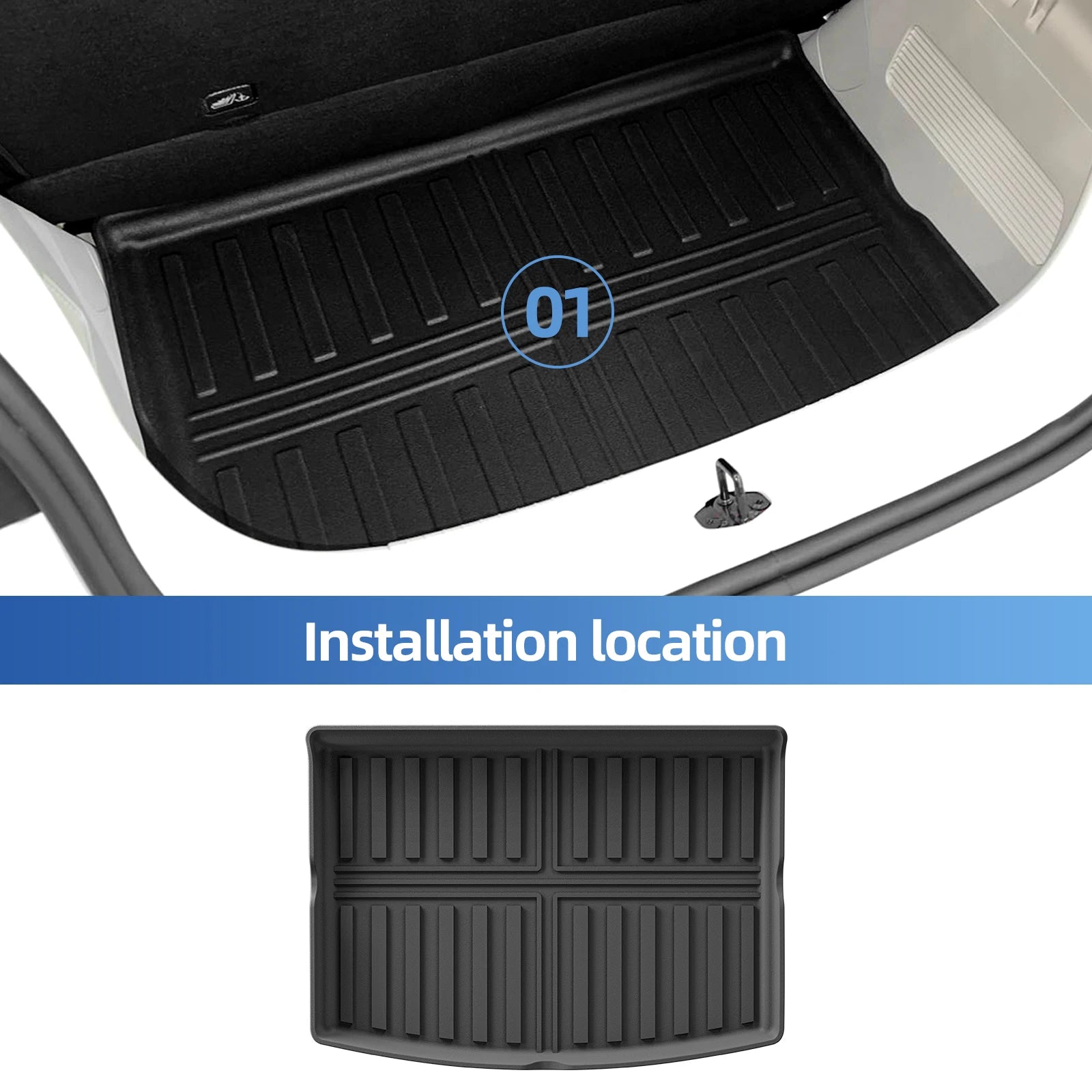 Custom TPE All-Weather Floor Mats for 2024-2026 Leapmotor T03 EV
