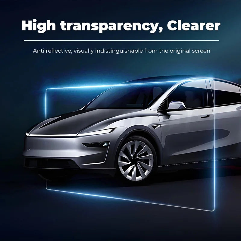 Futhope 16 Inch Tempered Glass Screen Protector For Tesla model Y YL 2026 Juniper HD Center Control Film Installation tool