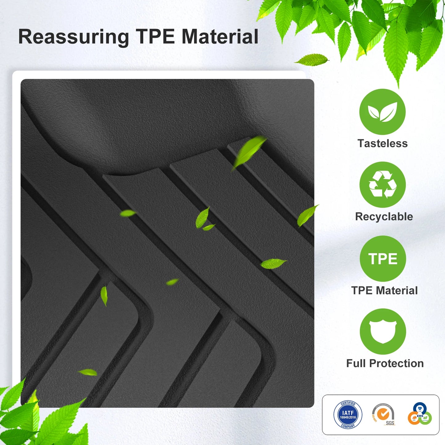 Custom TPE All-Weather Floor Mats for 2023-2026 BMW X1 (EU Version, Left-Hand Drive)