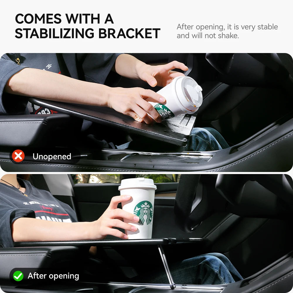 YZ For Tesla Model XS 3 Y Highland Juniper 2018-2025 Steering Wheel Laptop Tray Food Desk Portable Office Table Car Accessories
