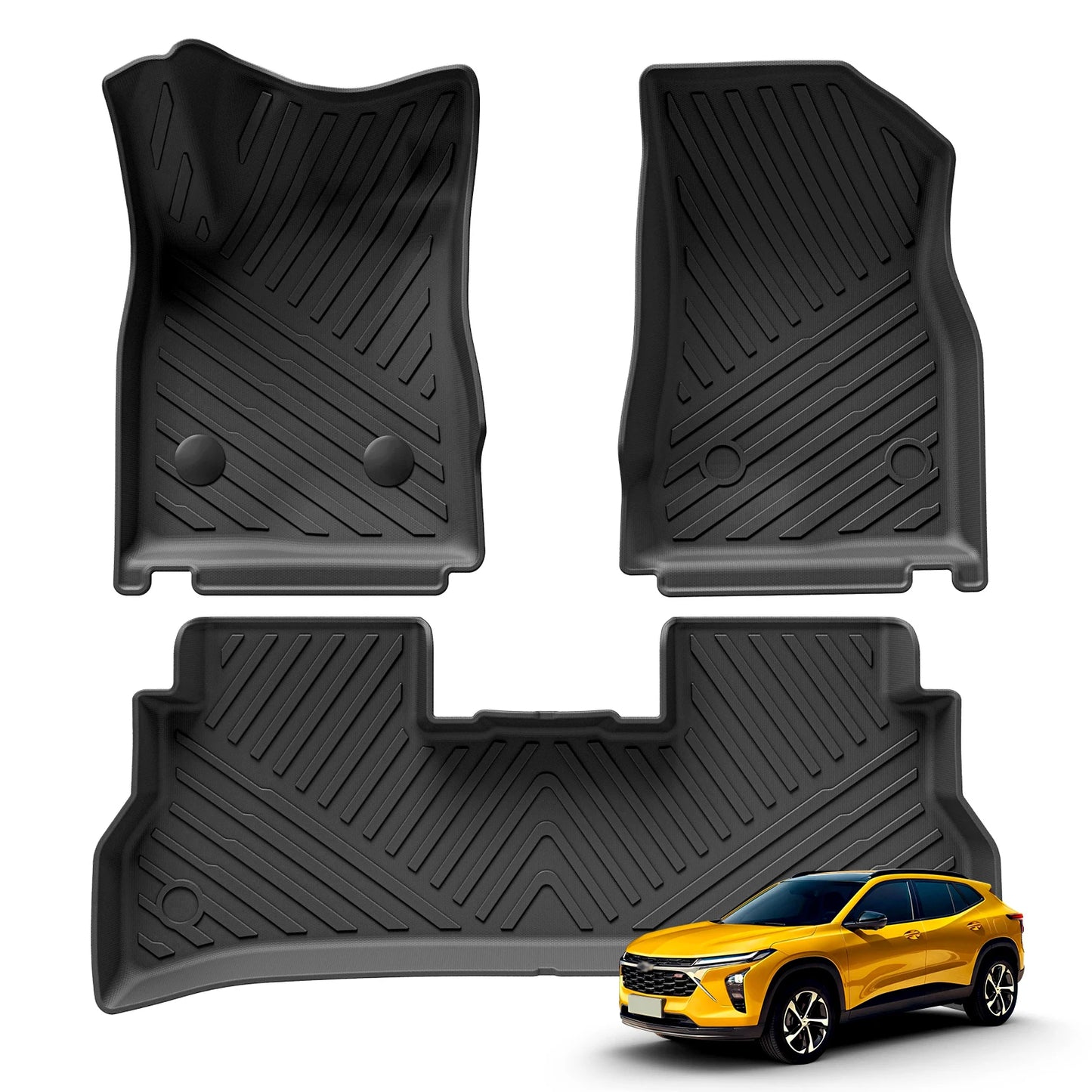 Custom TPE All-Weather Floor Mats for 2024-2026 Chevrolet Trax with Cargo Liner (Left-Hand Drive)