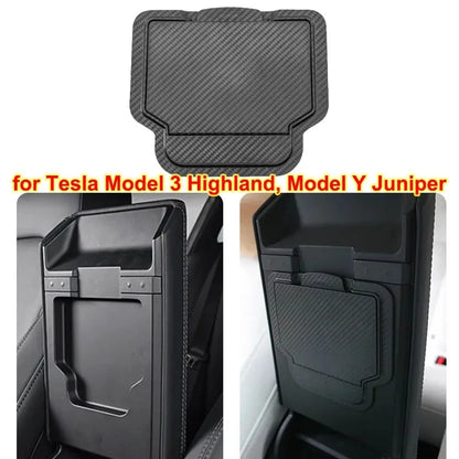 For Tesla Model Y Juniper 2025 Model 3 Highland Center Console Armrest Hidden Storage Box Cup Holder Car Organizer Accessories