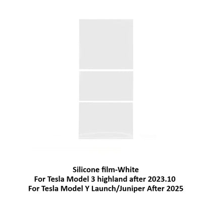 Central Control Protective Film for Tesla Model 3/Model Y Juniper Silicone Pad Electrostatic Panel Sticker Decor Car Accessories