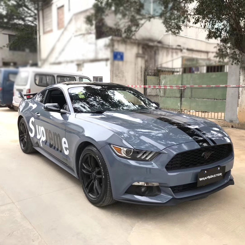 Gloss Cement Grey Vinyl Wrap