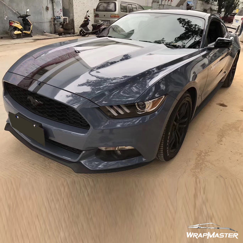 Gloss Cement Grey Vinyl Wrap