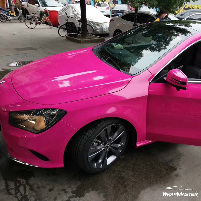Glossy Crystal Rose Red Auto Wrap