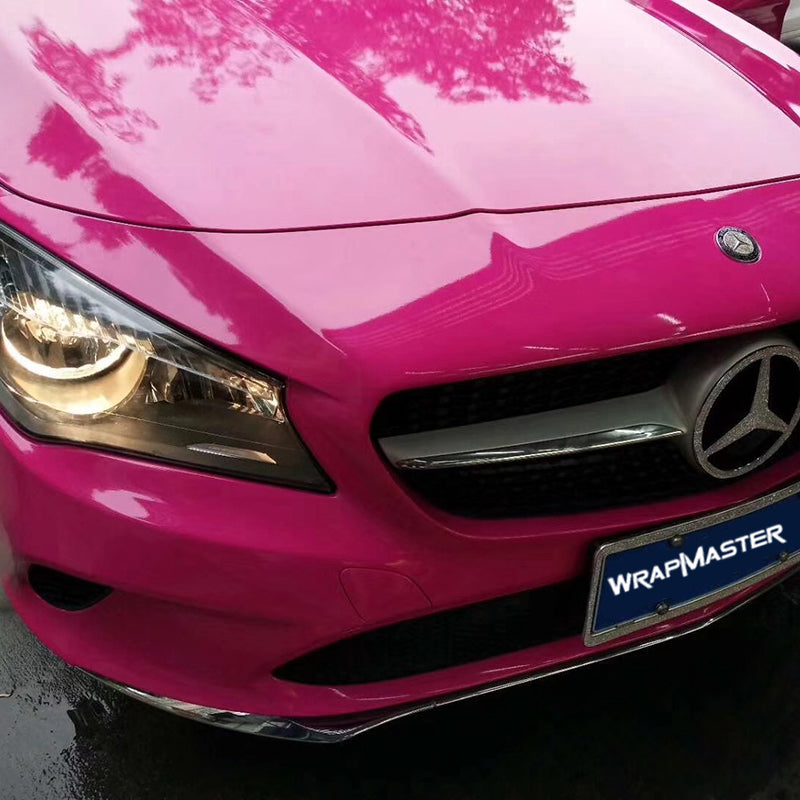 Glossy Crystal Rose Red Auto Wrap