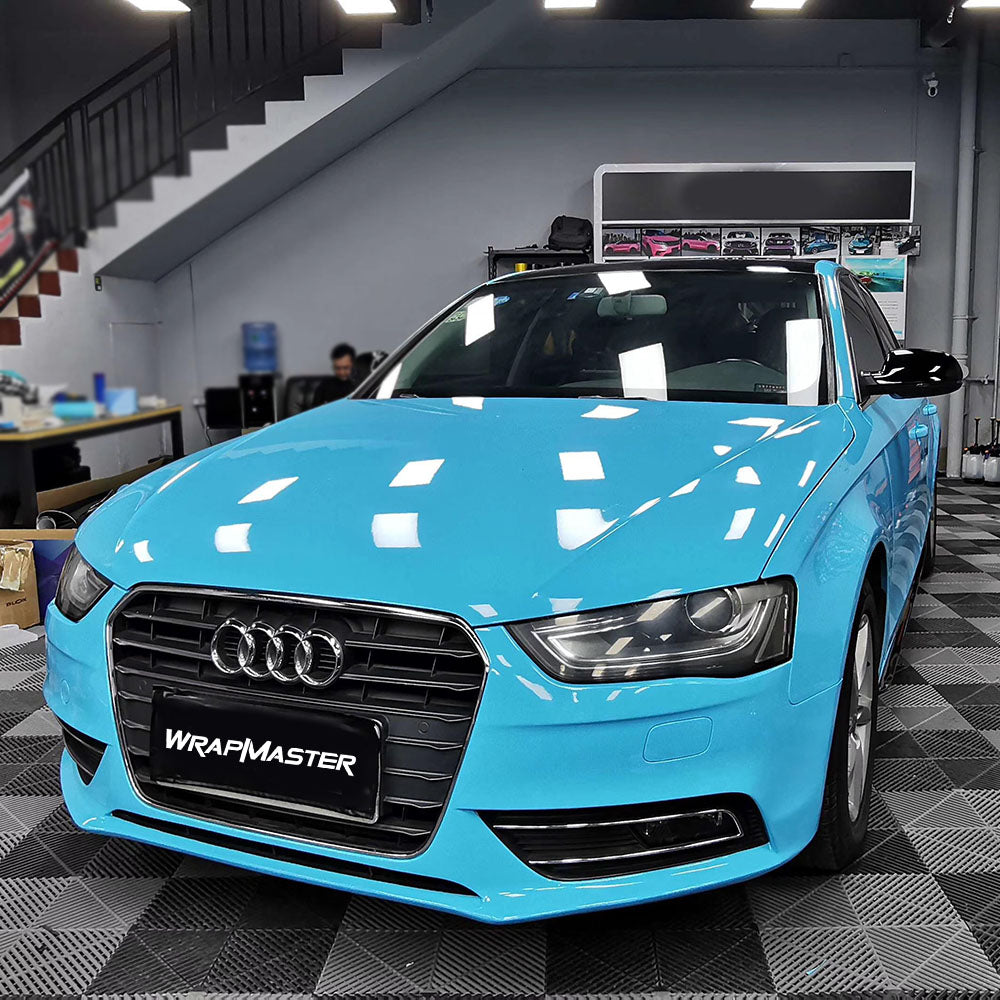 Gloss Sky Blue Vehicle Vinyl Wrap